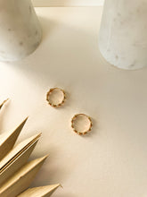 Load image into Gallery viewer, Scalloped Gold Hoop

