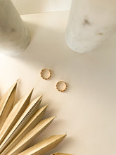 Load image into Gallery viewer, Scalloped Gold Hoop
