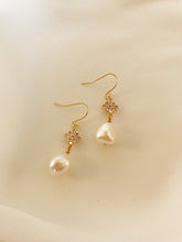 Load image into Gallery viewer, All Dressed Up Pearl Dangles
