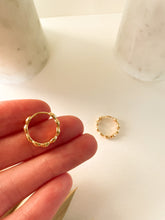 Load image into Gallery viewer, Scalloped Gold Hoop

