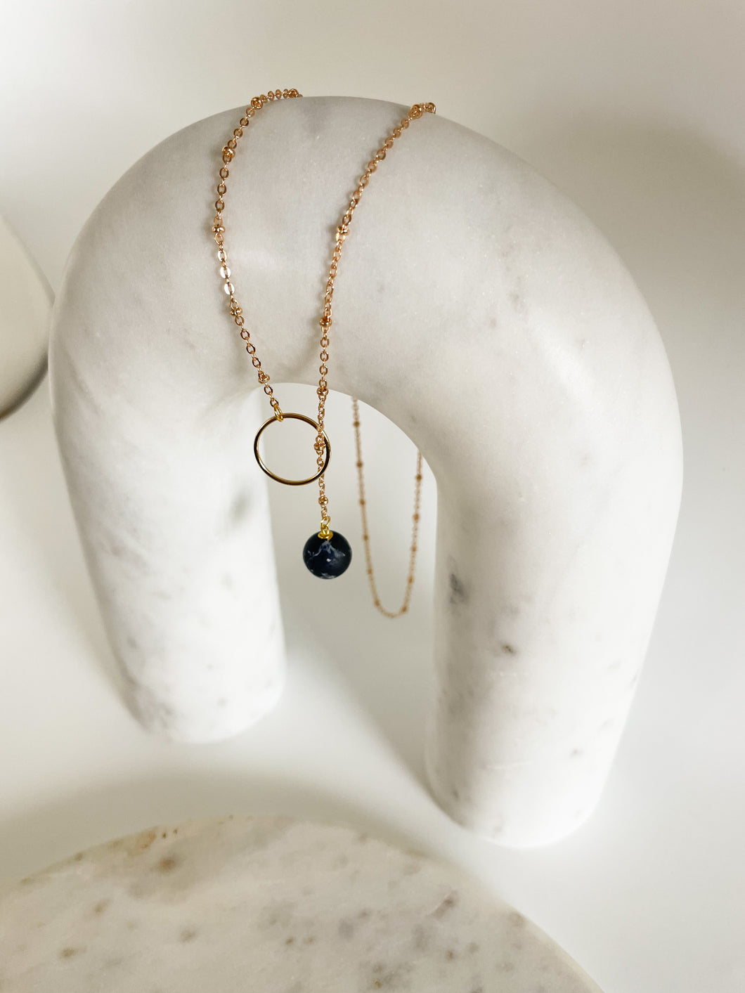 Black Marble Necklace