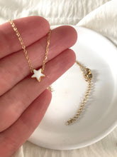 Load image into Gallery viewer, Reversible Dainty Star Necklace in White
